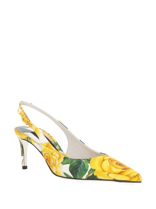 white/multicolour calf leather floral print Dolce & Gabbana | CG0639AS817HA3VO